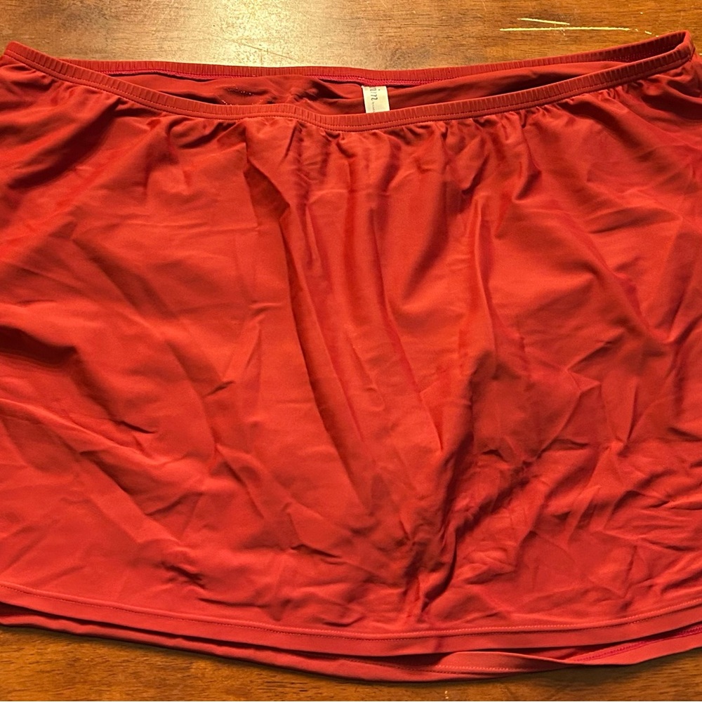 Lane Bryant Red Swim Skirt size 24